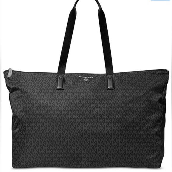 Michael Kors Black Duffel Bag jet set with pouch bag - Picture 1 of 4